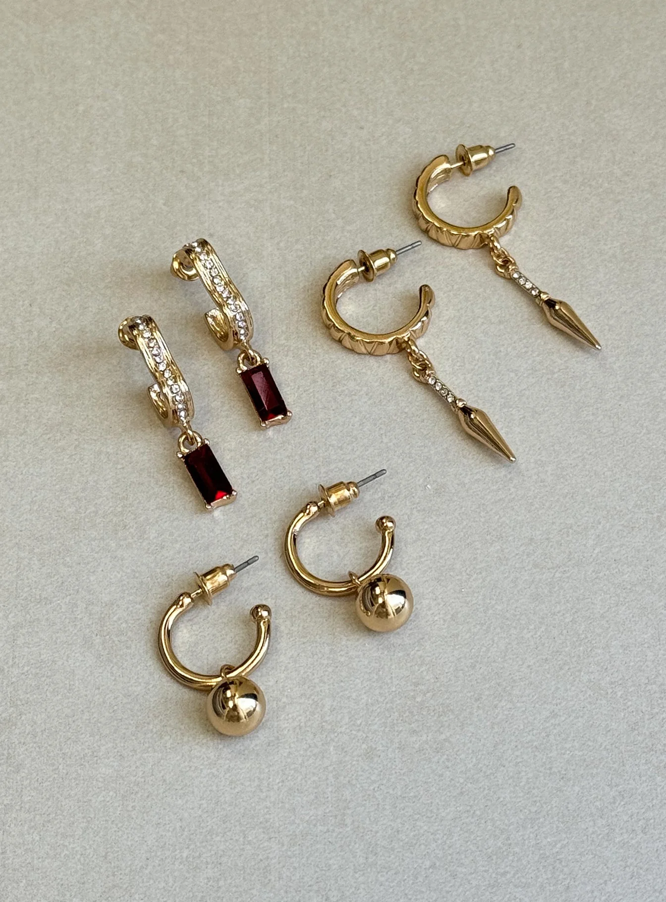 Corvette Earring Pack Gold